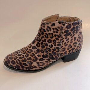 Lane Bryant | Leopard Low Heel Bootie | 8 WIDE